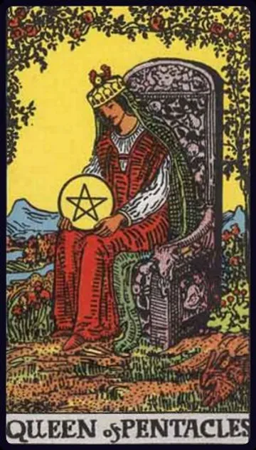 Explore the Queen of Pentacles Tarot card. Learn how this nurturing card represents practical wisdom, material comfort, nurturing support, and a grounded approach to abundance in your readings.